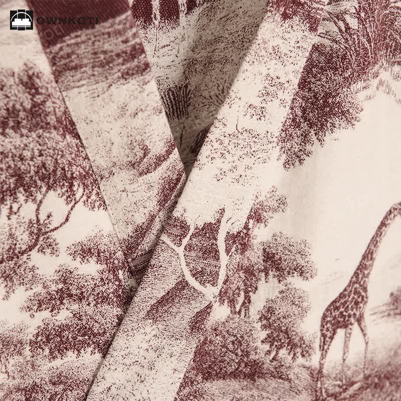 Ownkoti Toile Print Cotton Kimono Robe - image 13