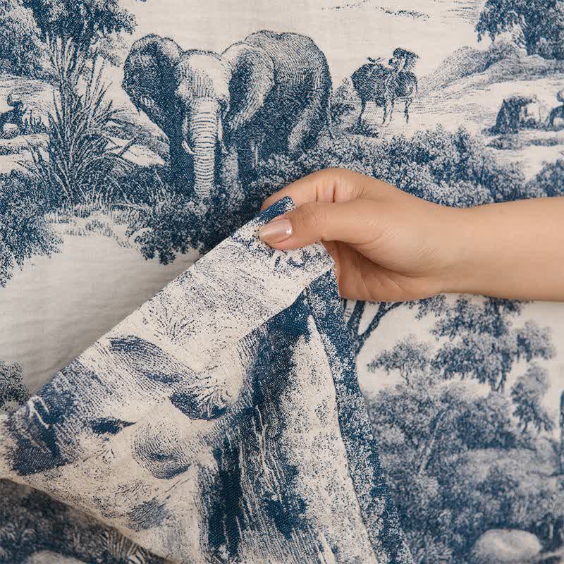Ownkoti Toile Print Cotton Kimono Robe - image 7