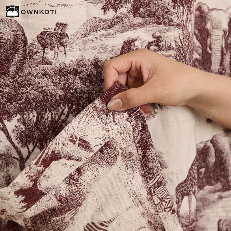 Ownkoti Toile Print Cotton Kimono Robe - image 17