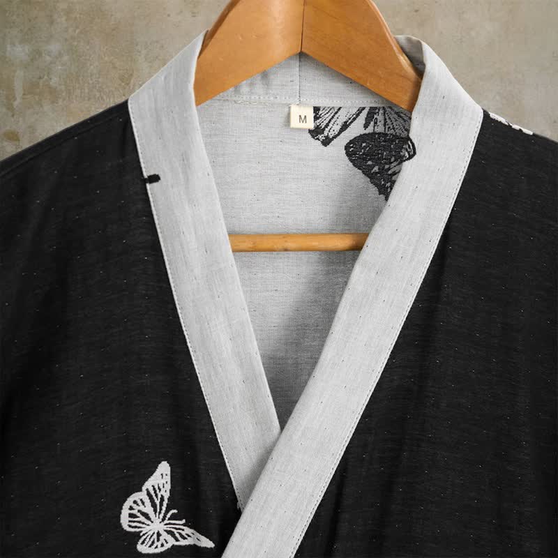Ownkoti Butterfly Pure Cotton Kimono Robe - image 1