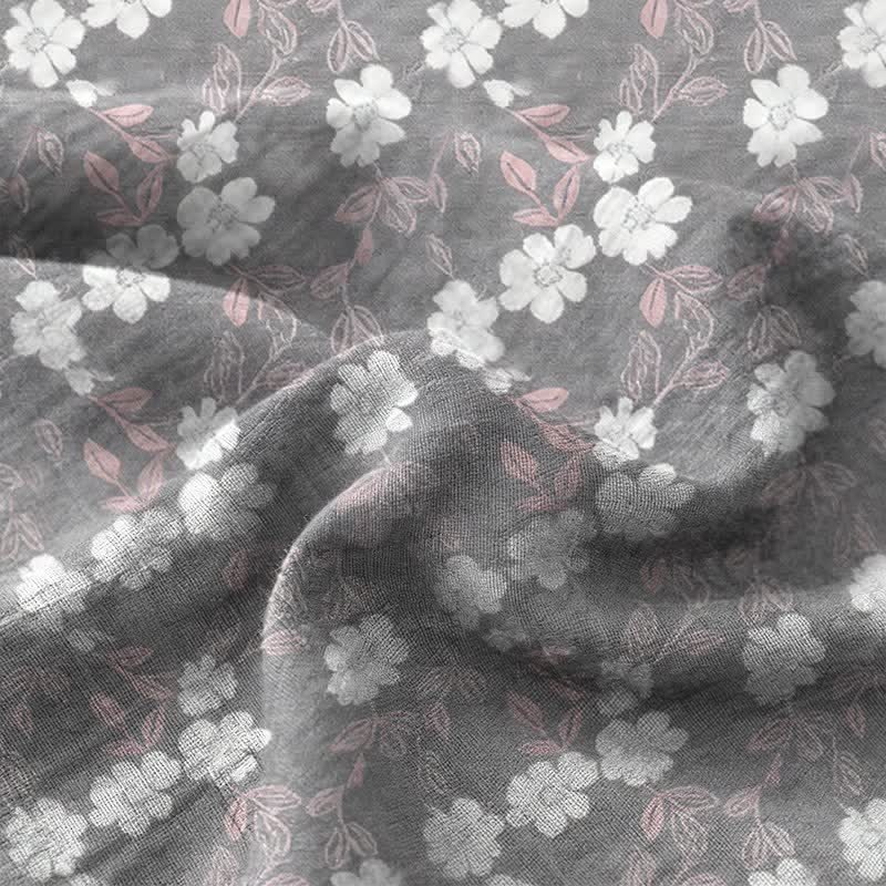 Ownkoti Elegant Floral Cotton Double Gauze Bedspread - image 8