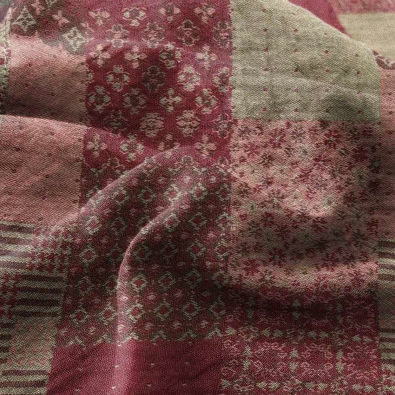 Ownkoti Retro Patchwork Style Cotton Gauze Bedspread - image 2