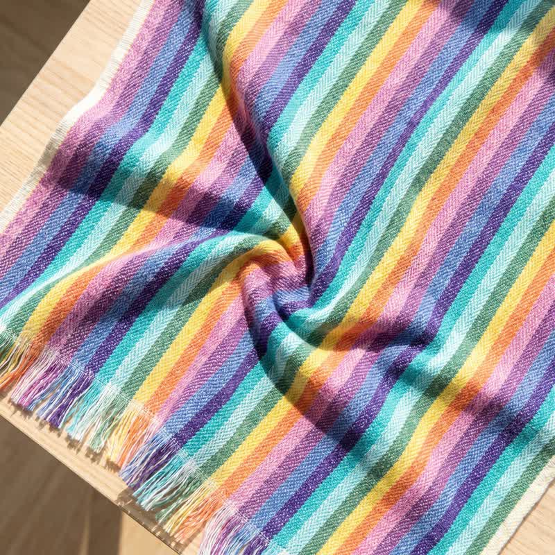 Ownkoti Rainbow Striped Breathable Cotton Towel - image 4