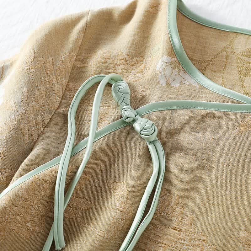 Ownkoti Floral Cotton Chinese Knot Loungewear Set - image 5