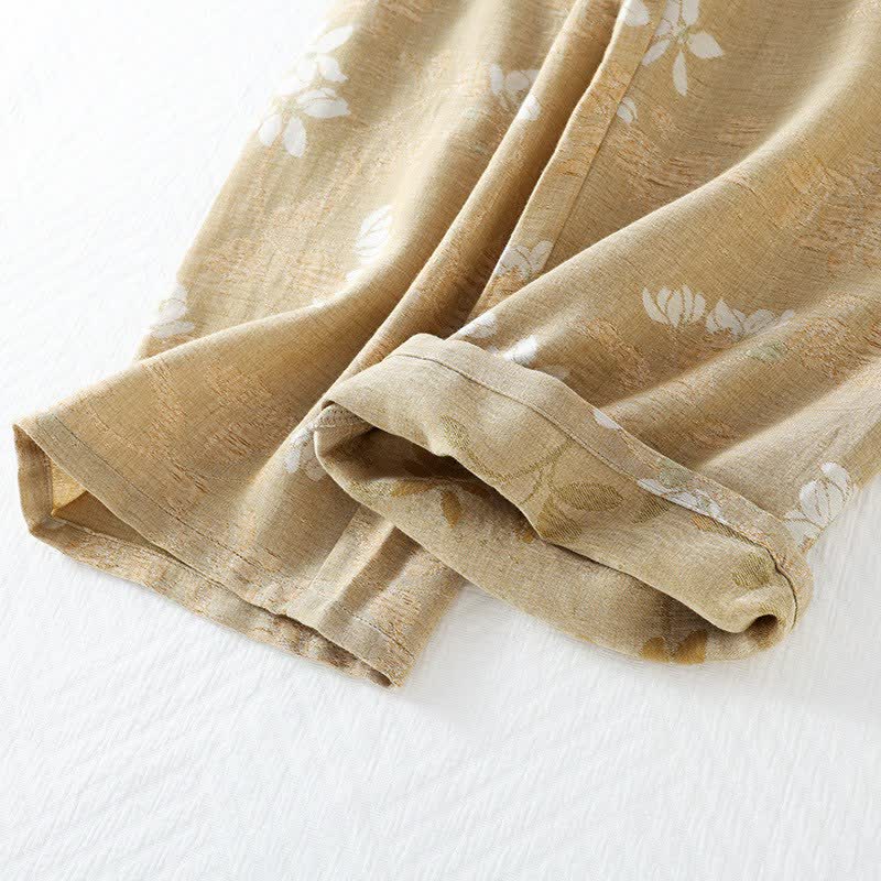 Ownkoti Floral Cotton Chinese Knot Loungewear Set - image 9
