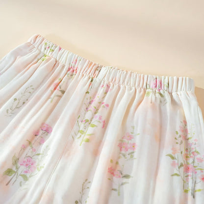 Ownkoti Floral Bamboo Cotton Tie Neck Pajamas - image 9