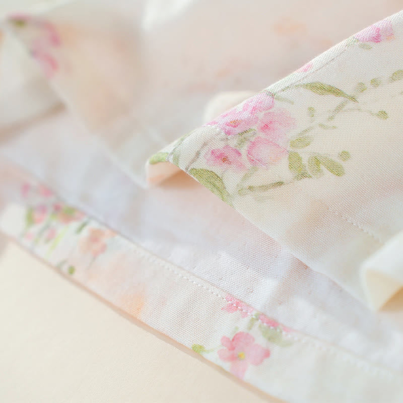 Ownkoti Floral Bamboo Cotton Tie Neck Pajamas - image 12