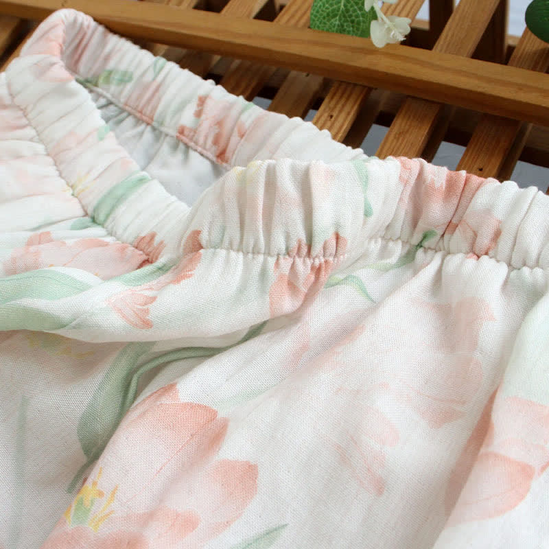 Ownkoti Tulip Print Bamboo Fiber Women's Pajamas - image 4