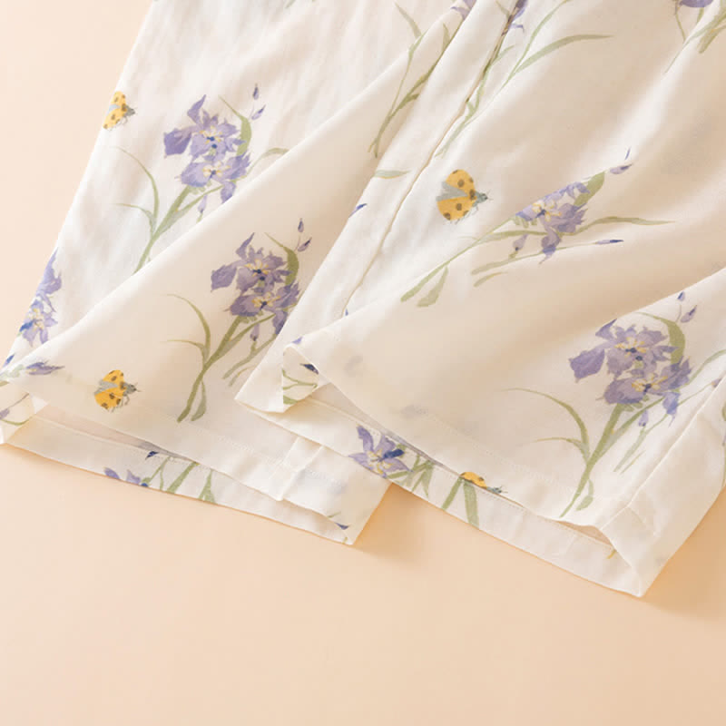 Ownkoti Iris Print Bamboo Fiber Women's Pajamas - image 10