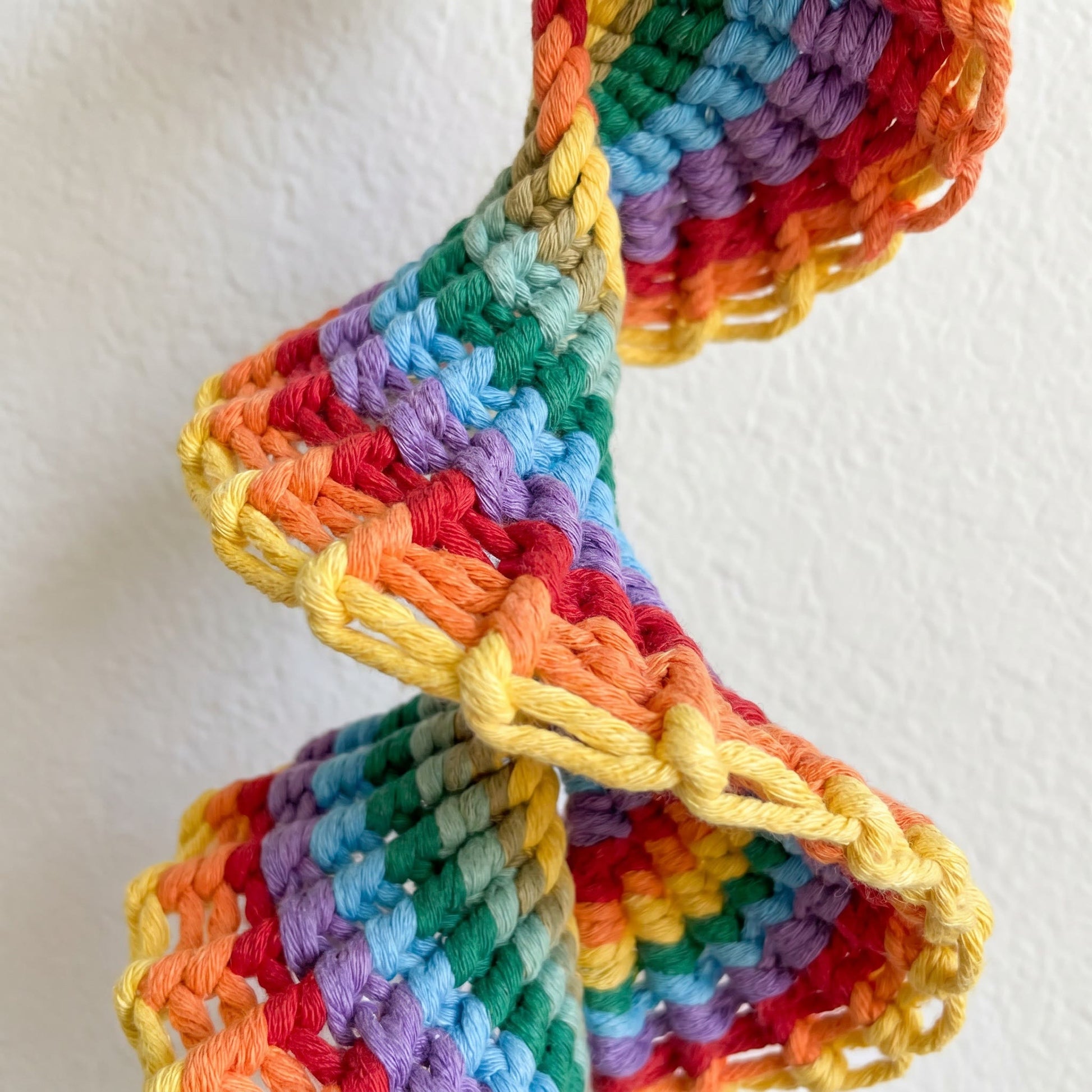 Ownkoti Boho Rainbow Macrame Hanging Bell Wall Decor - image 5