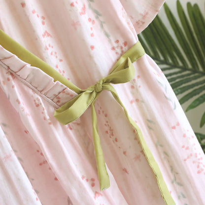 Ownkoti Floral Cotton Gauze Kimono Nightdress Loungewear - image 5