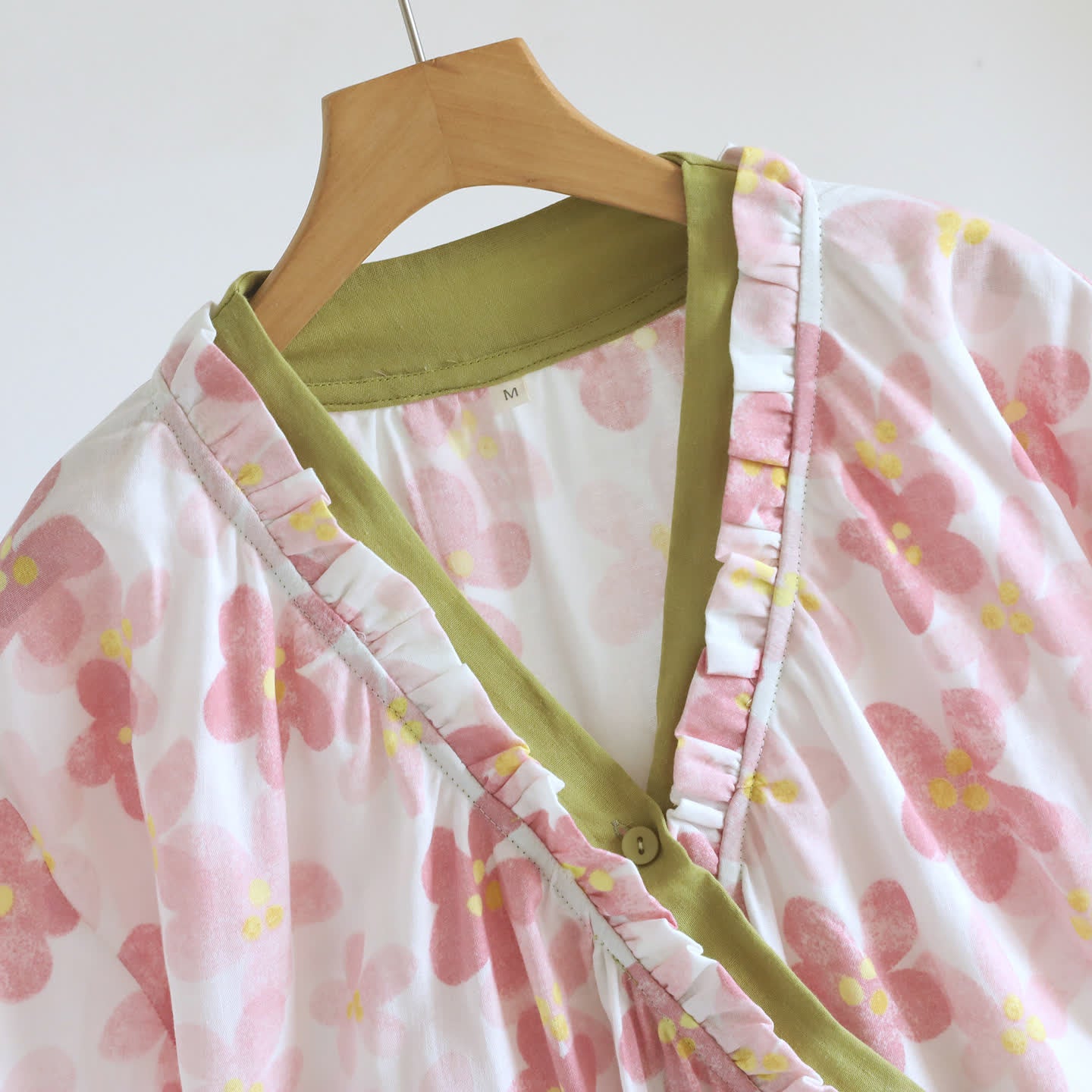 Ownkoti Sakura Floral Cotton Gauze Kimono Nightdress - image 7
