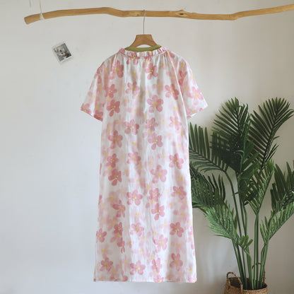 Ownkoti Sakura Floral Cotton Gauze Kimono Nightdress - image 4