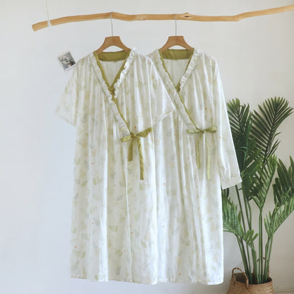Ownkoti Forest Herbarium Cotton Gauze Yukata Dress - image 1