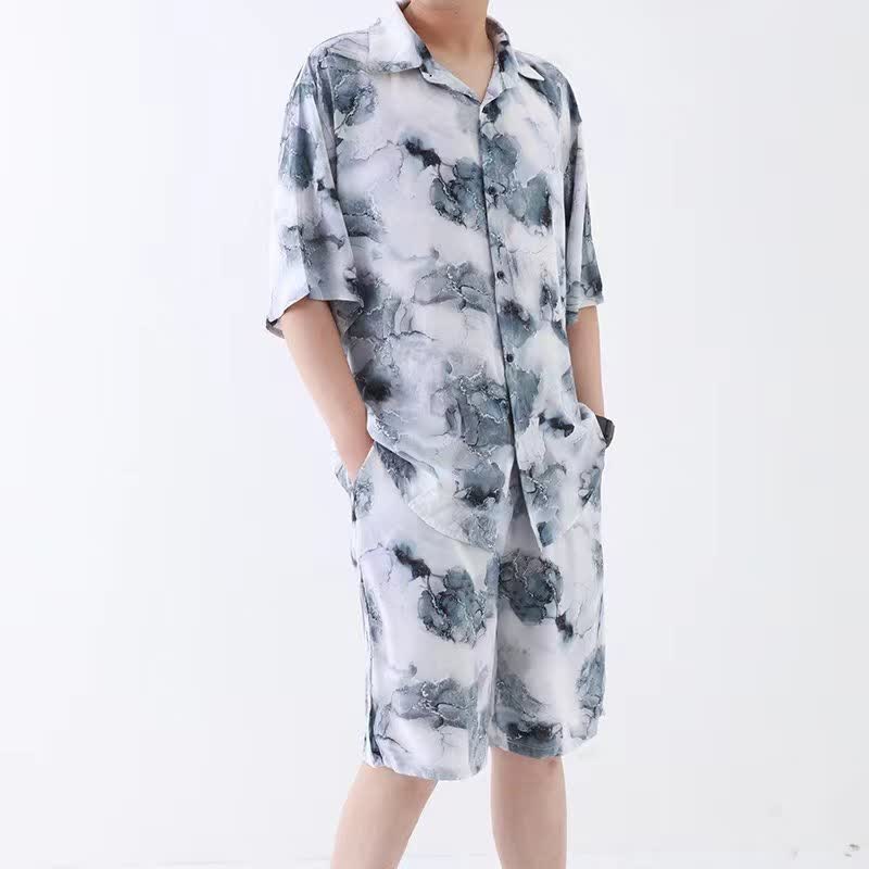 Ownkoti Unisex Style Ink Wash Pajama Set - image 2