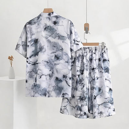 Ownkoti Unisex Style Ink Wash Pajama Set - image 1