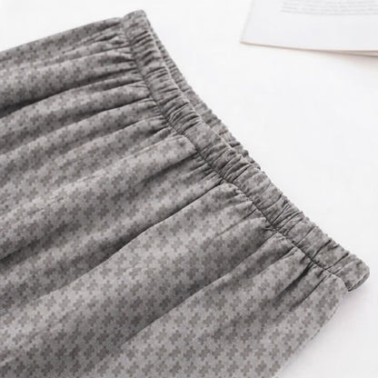 Ownkoti Grey Geometric V-Neck Loungewear Set - image 3