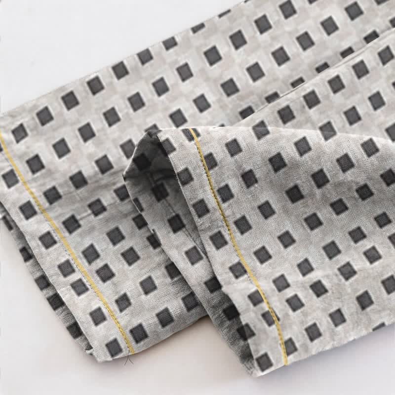 Ownkoti Unisex Mini Check V-Neck Pajama Set - image 4