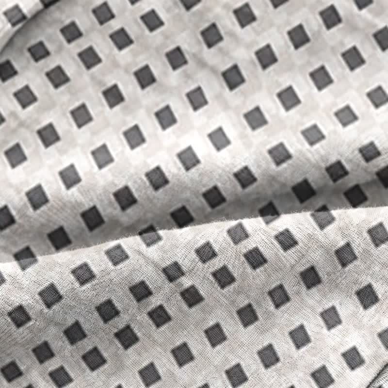 Ownkoti Unisex Mini Check V-Neck Pajama Set - image 5