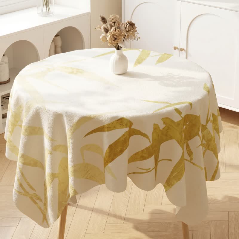 Ownkoti Country Style Botanical Leaf Print Tablecloth - image 2