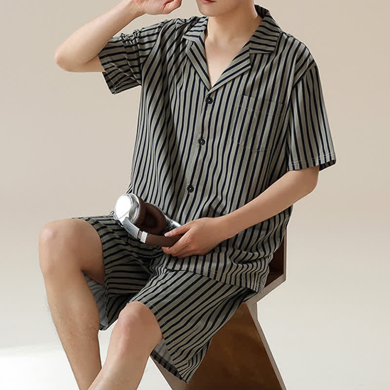 Ownkoti Unisex Striped Modal Pajama Set - image 1