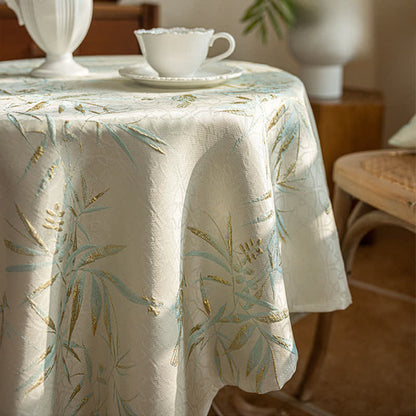Ownkoti Elegant Bamboo Leaf Tassel Tablecloth - image 8