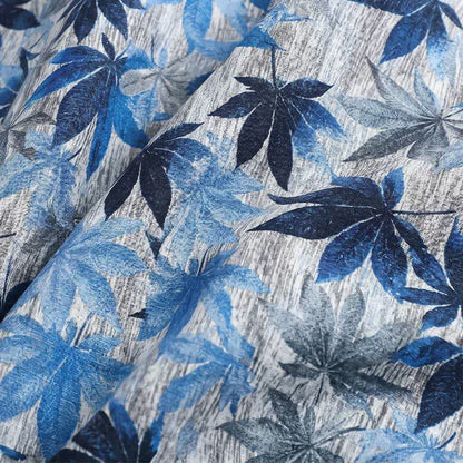 Ownkoti Unisex Blue Leaf Print Pajama Set - image 7
