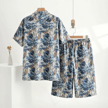 Ownkoti Tropical Leaf Print Loungewear Set - image 4