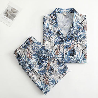 Ownkoti Tropical Leaf Print Loungewear Set - image 1