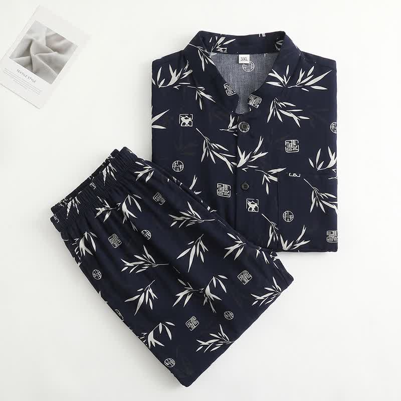 Ownkoti Unisex Bamboo Leaf Print Loungewear Set - image 1