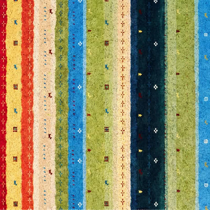 Ownkoti Boho Rainbow Striped PVC Non-Slip Rug - image 6