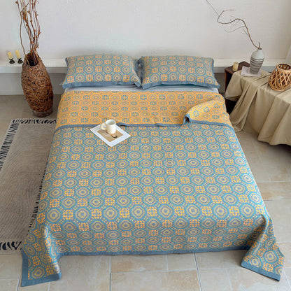Ownkoti Boho 3-layer Muslin Reversible Bedspread Quilt - image 6