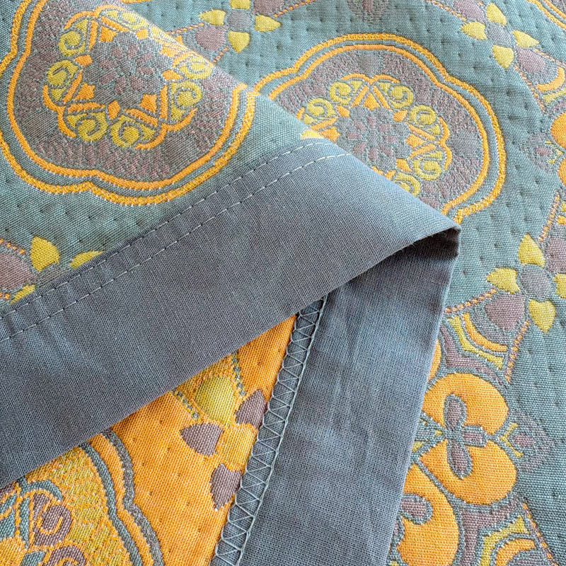 Ownkoti Boho 3-layer Muslin Reversible Bedspread Quilt - image 11
