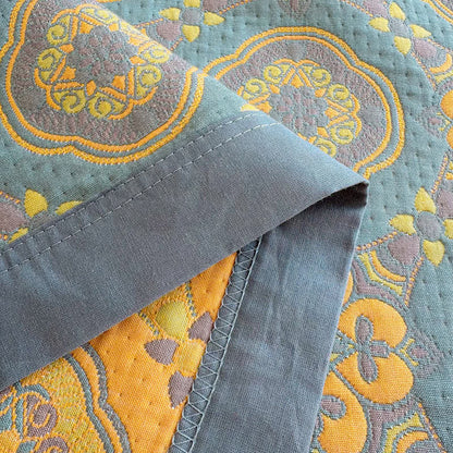 Ownkoti Boho 3-layer Muslin Reversible Bedspread Quilt - image 11