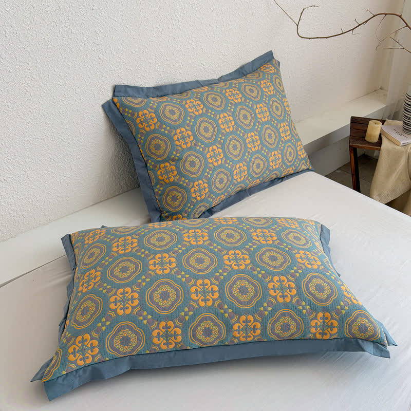 Ownkoti Boho 3-layer Muslin Reversible Bedspread Quilt - image 8