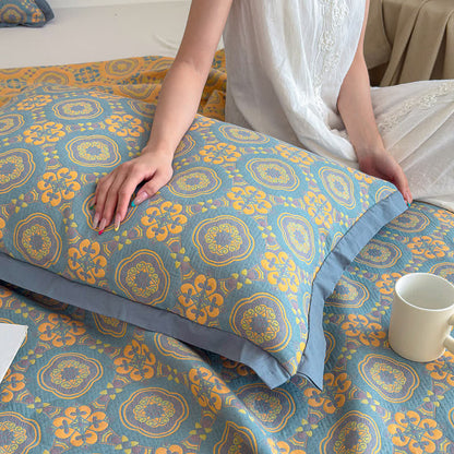 Ownkoti Boho 3-layer Muslin Reversible Bedspread Quilt - image 9