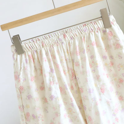 Ownkoti Floral Cotton Ruffle Pajama Shorts - image 2