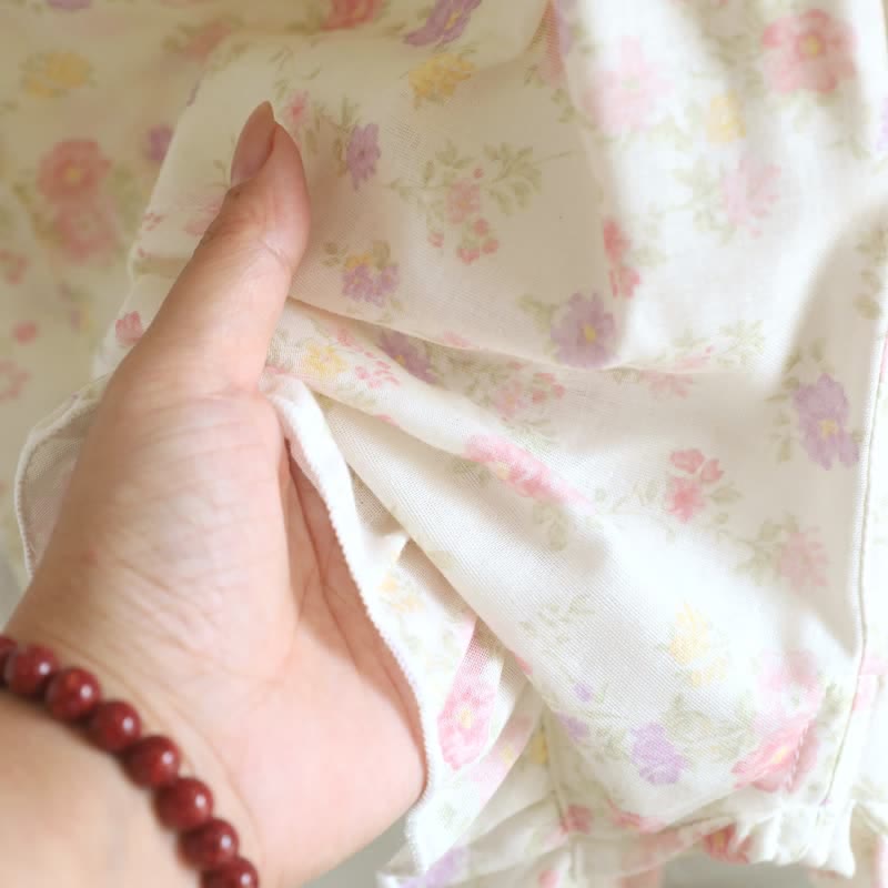 Ownkoti Floral Cotton Ruffle Pajama Shorts - image 8