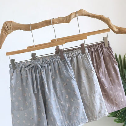 Ownkoti Cherry Blossom Cotton Pajama Shorts - image 4