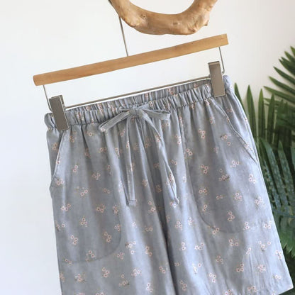 Ownkoti Cherry Blossom Cotton Pajama Shorts - image 8
