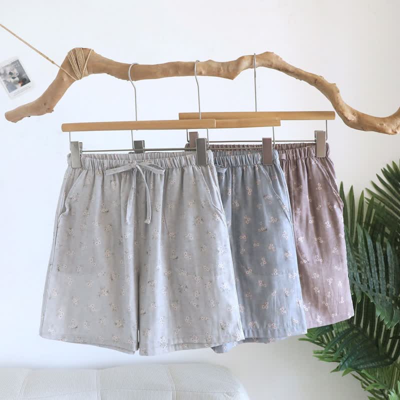 Ownkoti Cherry Blossom Cotton Pajama Shorts - image 0