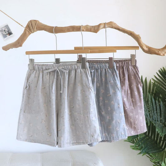 Ownkoti Cherry Blossom Cotton Pajama Shorts - image 0