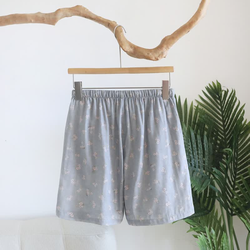 Ownkoti Cherry Blossom Cotton Pajama Shorts - image 7
