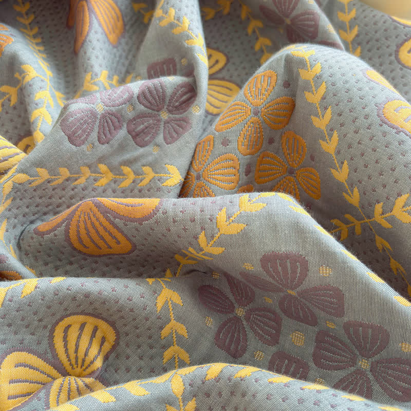 Ownkoti Geometric Clover 3-layer Cotton Gauze Blanket - image 10
