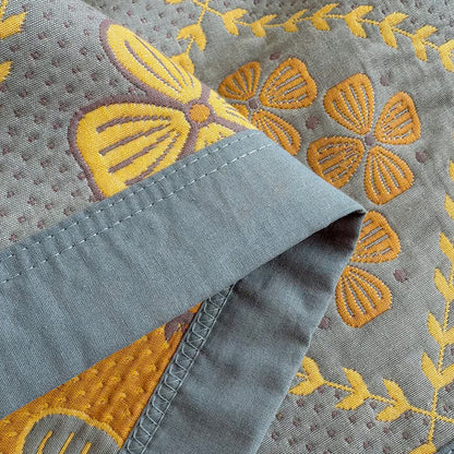 Ownkoti Geometric Clover 3-layer Cotton Gauze Blanket - image 11