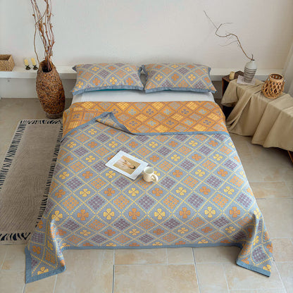 Ownkoti Geometric Clover 3-layer Cotton Gauze Blanket - image 6