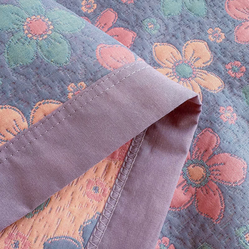 Ownkoti Ditsy Floral 3-layer Gauze Bedspread Quilt - image 10