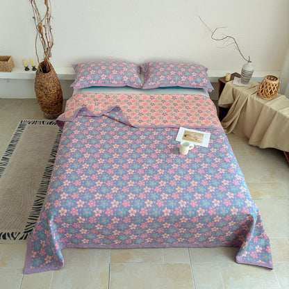 Ownkoti Ditsy Floral 3-layer Gauze Bedspread Quilt - image 6