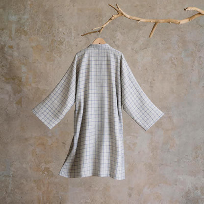 Ownkoti Unisex Grid Cotton Kimono Robe - image 9