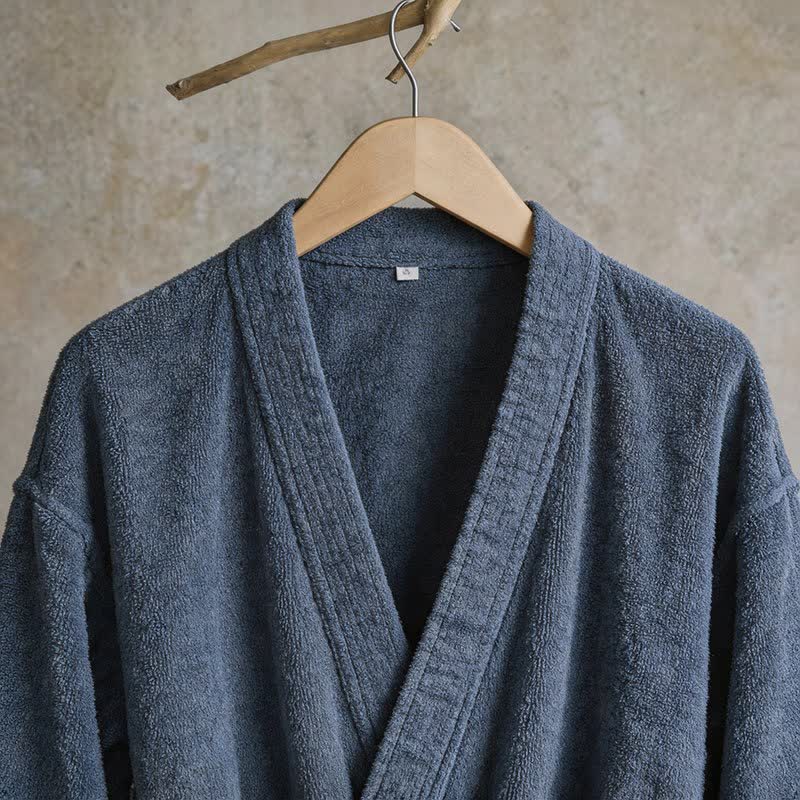 Ownkoti Unisex Solid Cotton Kimono Bathrobe - image 18
